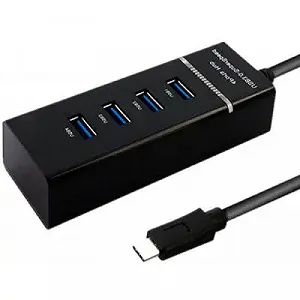 Концентратор Maiwo USB Type-C to 4х USB3.0 cable 29 cm KH303 - Фото 1