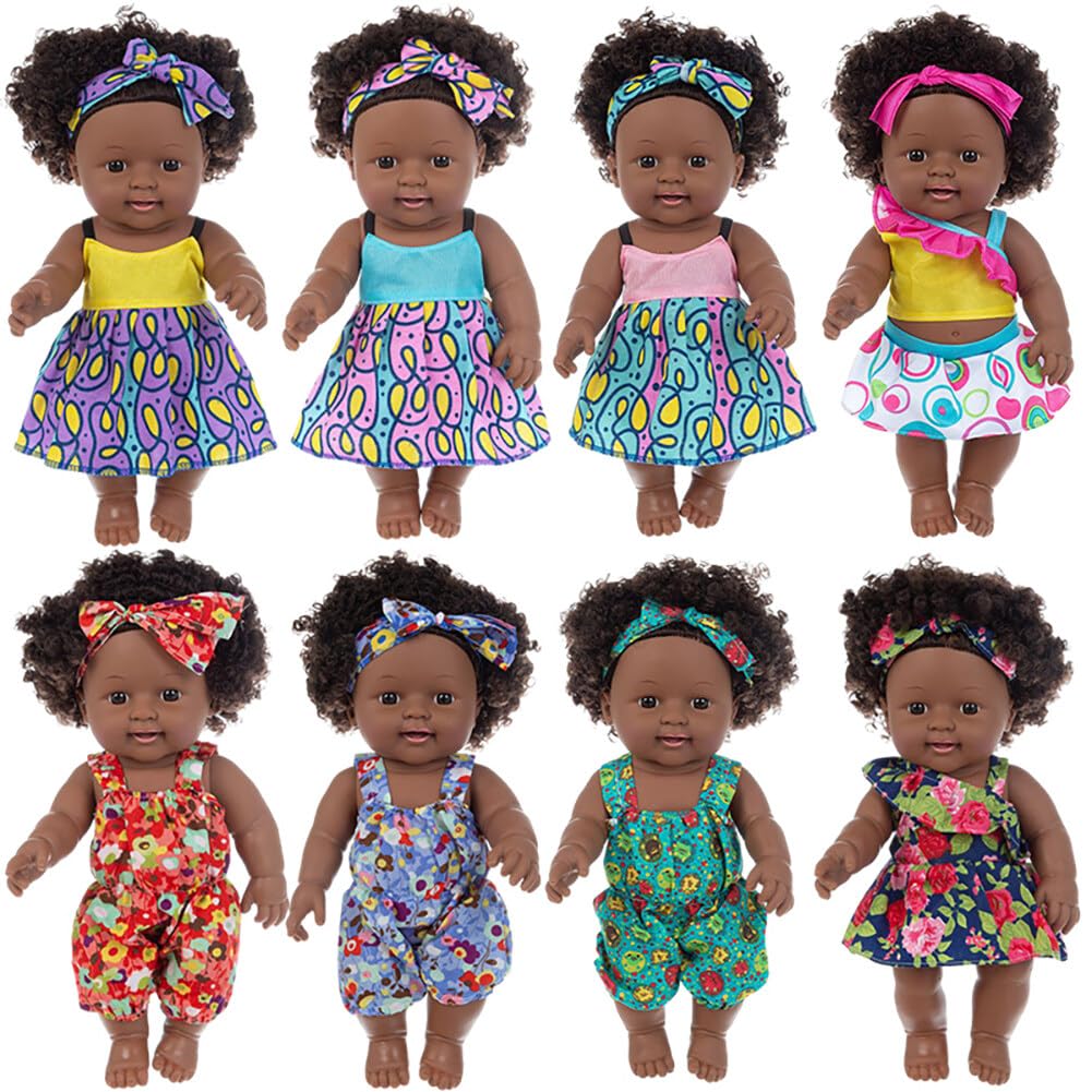 Лялька Африканська URFEDA для дітей Чорна лялька з волоссям, 30 см, Реалістична силіконова, фото №6 Лялька Африканська URFEDA для дітей Чорна лялька з волоссям, 30 см, Реалістична силіконова, фото №6