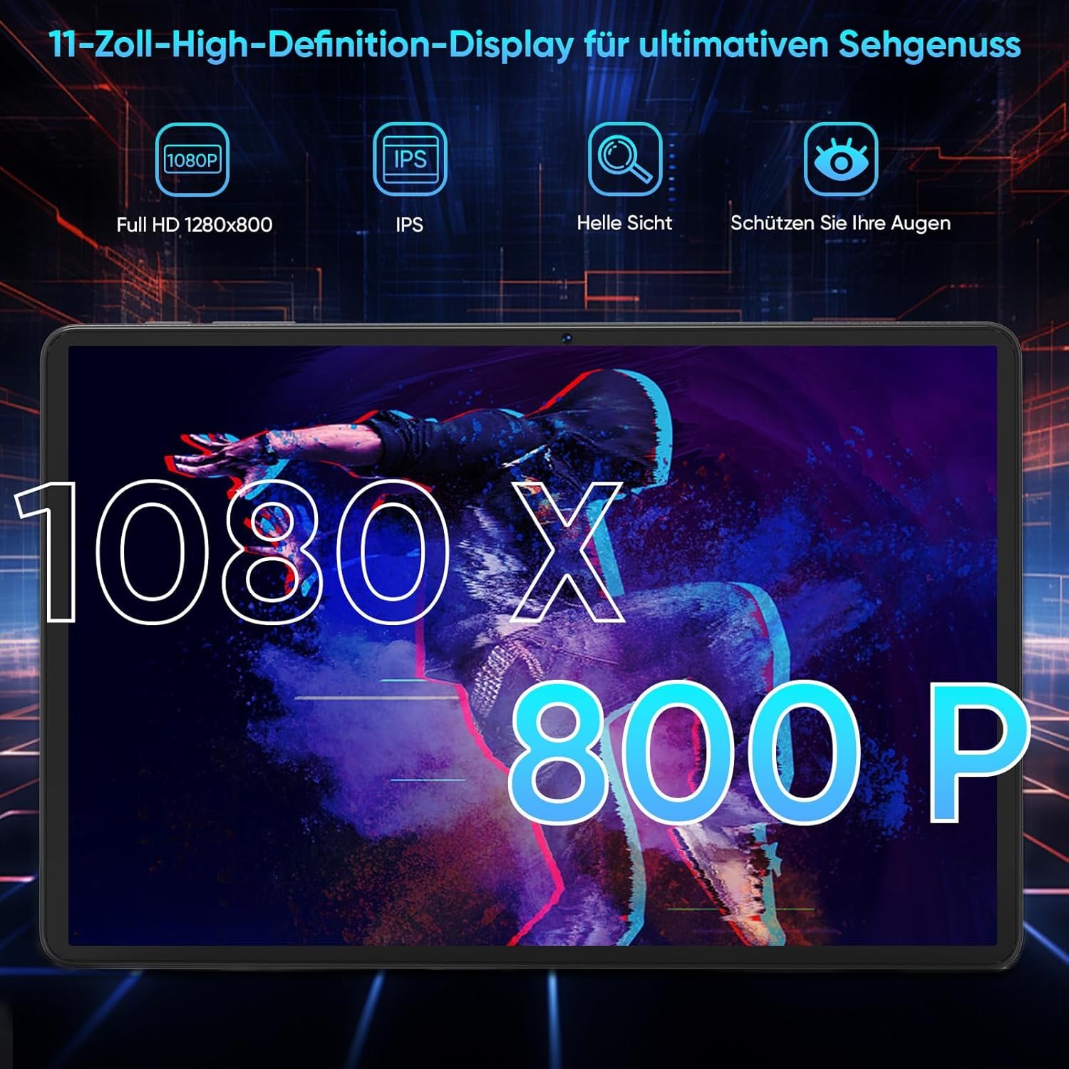 Планшет 11" COLORROOM C5 6+6/128Gb 8 ядер Android 14 8000 mAh Серый, фото №4