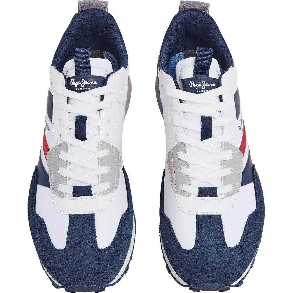Кросівки Pepe Jeans Foster Heat шкіряні темно-сині, фото №4