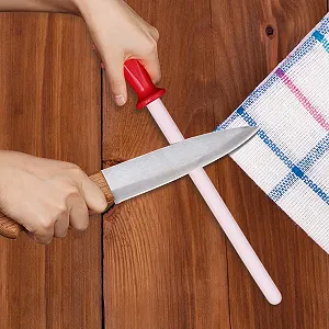 Мусат керамічний точильний стрижень зі зручною ручкою 33 см synthetic.ua - Фото 1