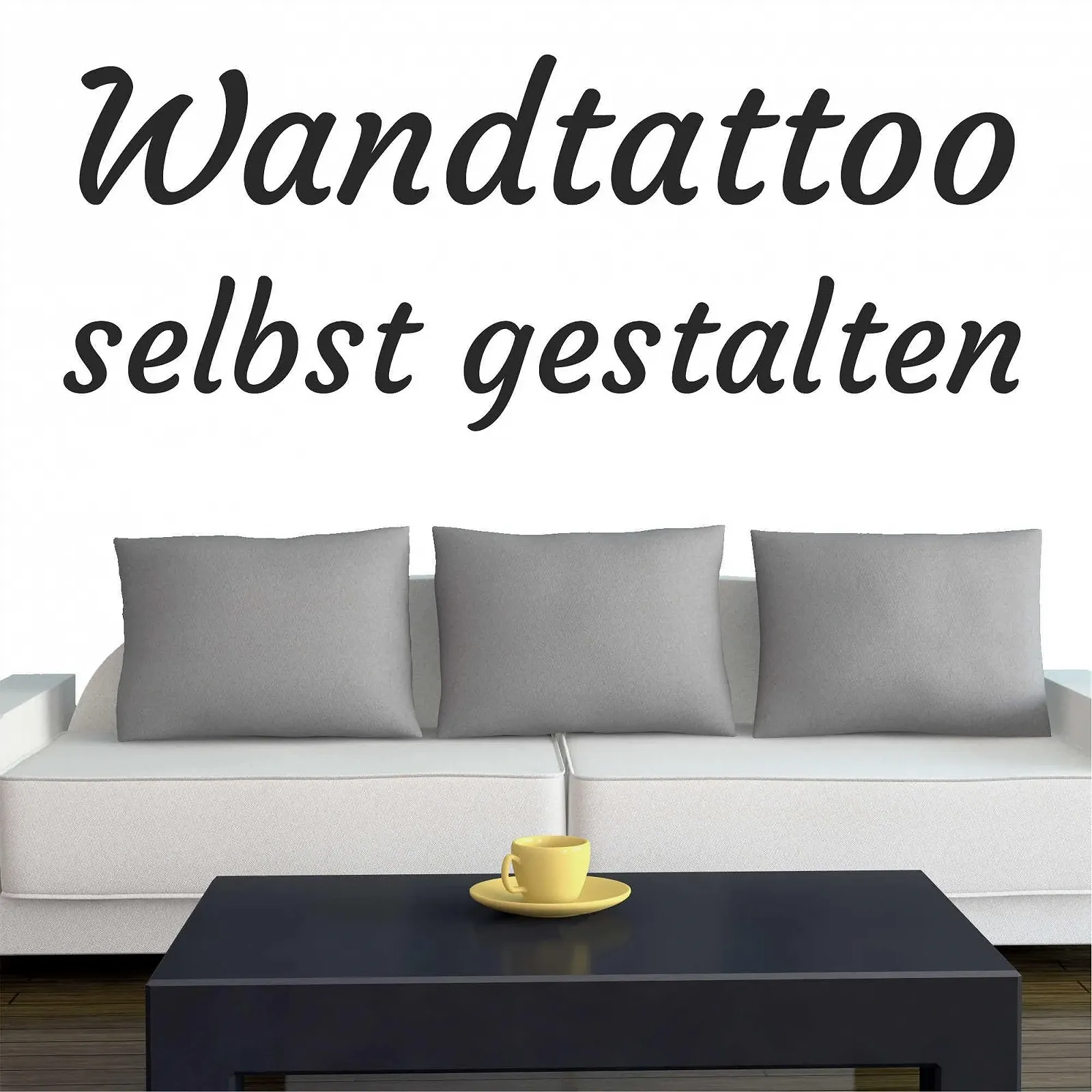 Наклейка на стіну з власним текстом Матова, фото №1