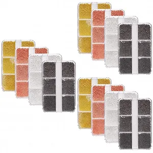 GLEAVI, 3D міні-намистини, круглі намистини, сталеві перлини, 12 коробок - Фото 1