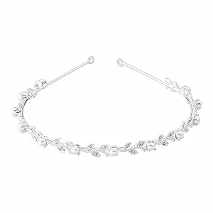 Обруч Свадебный Диадема Серебряная - Фото 1