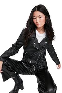 Куртка Trendyol зимняя Bikerjacken Черный synthetic.ua - Фото 1