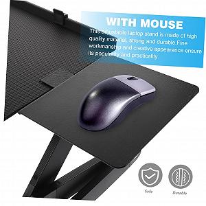 Подставка для ноутбука Gadpiparty алюминиевая складная с теплоотводом. Эргономичный дизайн для комфортной работы в кровати или офисе. Стабильная и простая в использовании для игр и видео synthetic.ua - Фото 1