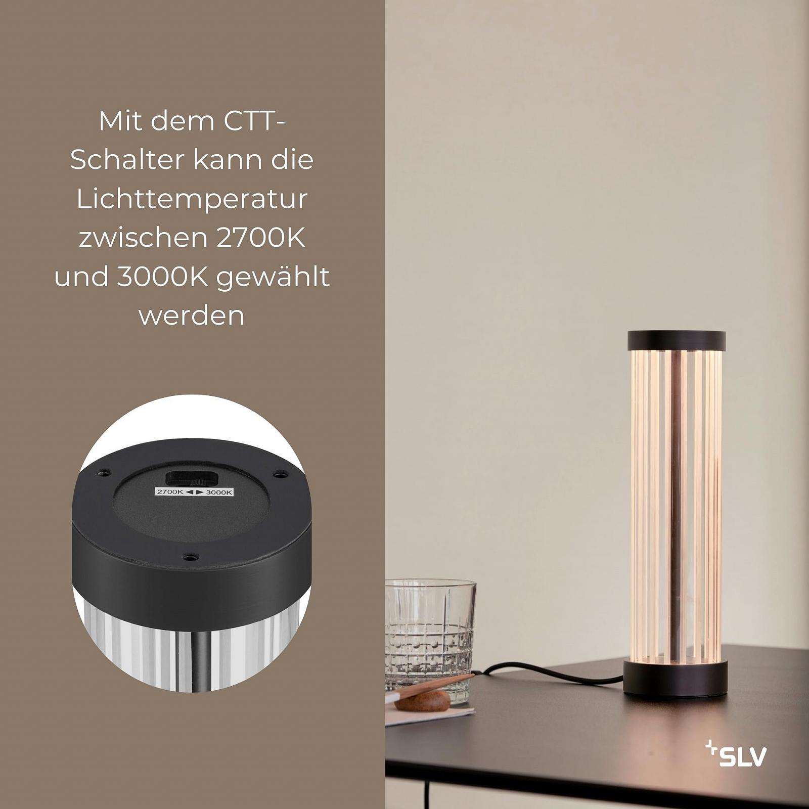 Настільна лампа SLV QUIMERA BRONZE Glass LED Бронза, фото №5