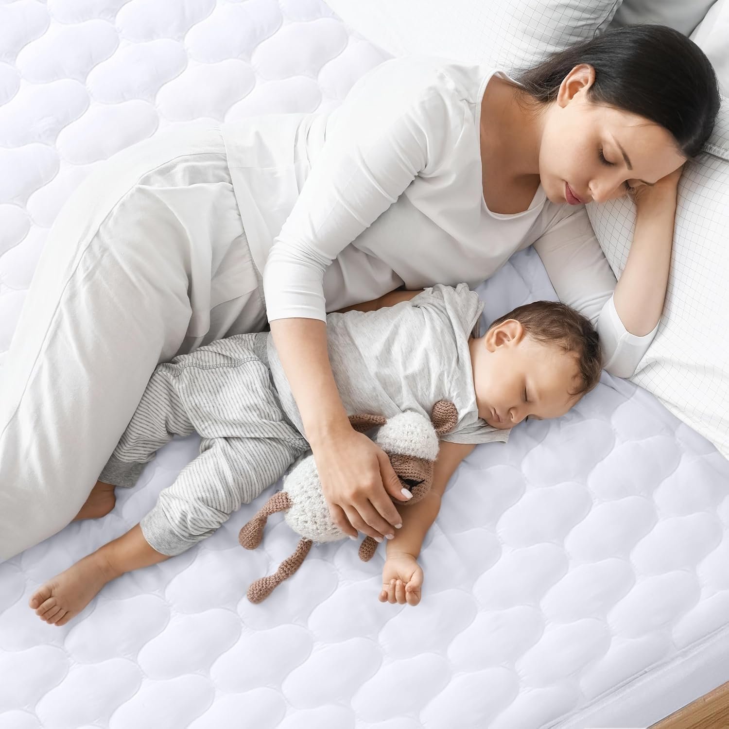 Чехол на матрас стеганый Luxury Водонепроницаемый и дышащий, фото №6 Чехол на матрас стеганый Luxury Водонепроницаемый и дышащий, фото №6