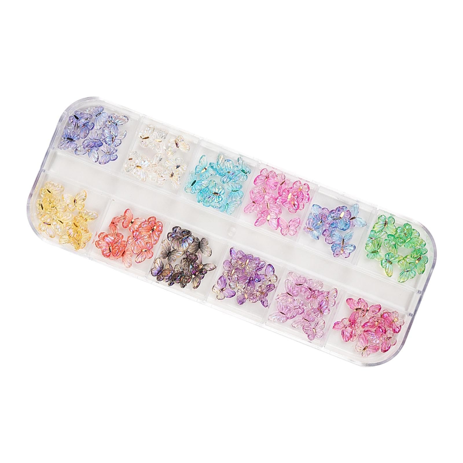 Стразы для ногтей Oshhni, наклейки для ногтей, подвески-бабочки для ногтей, маленькая бабочка, фото №1