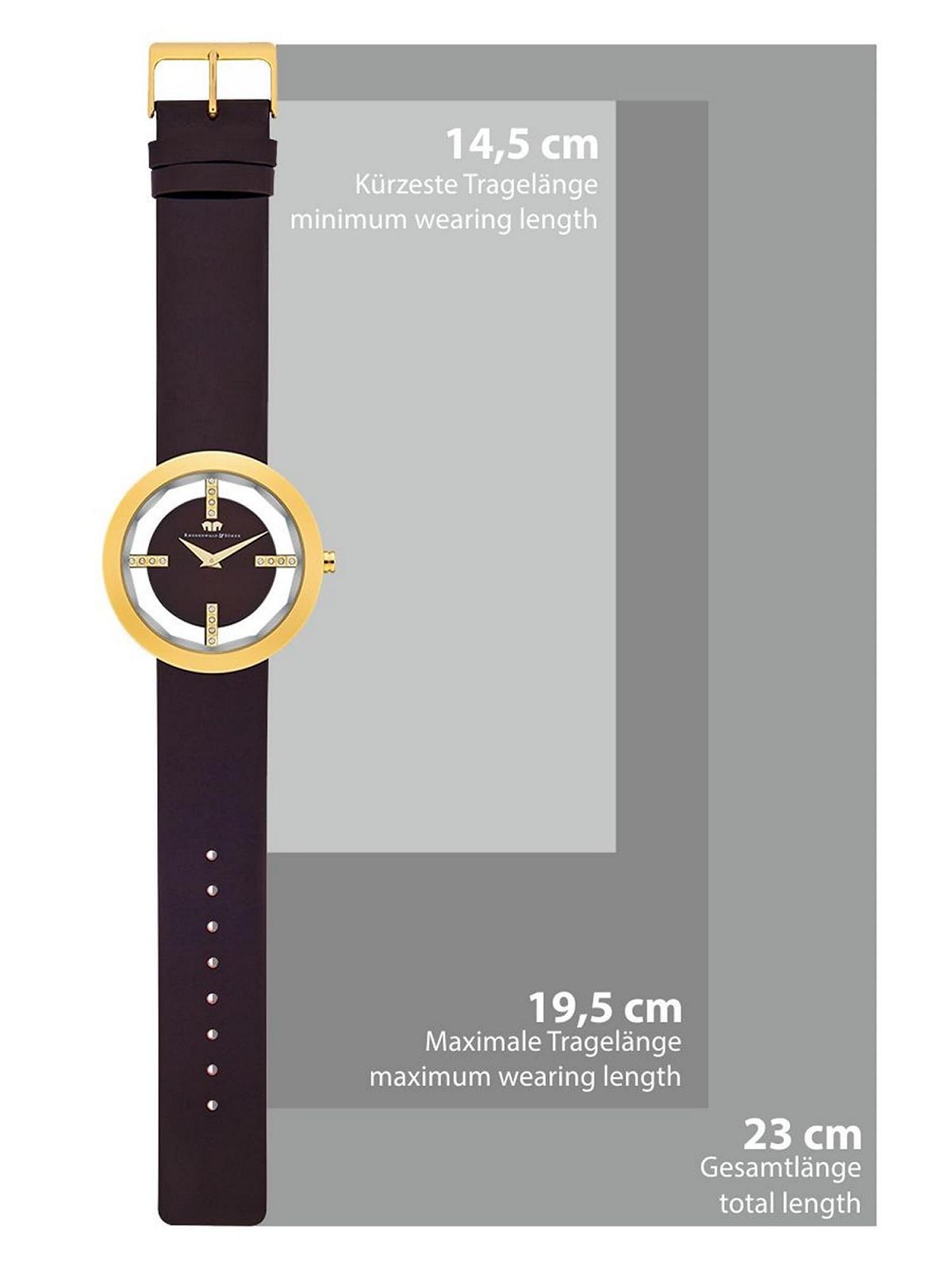Жіночий годинник Rhodenwald & Söhne Lucrezia Сталь 3 ATM Коричневий/Золотий, фото №8