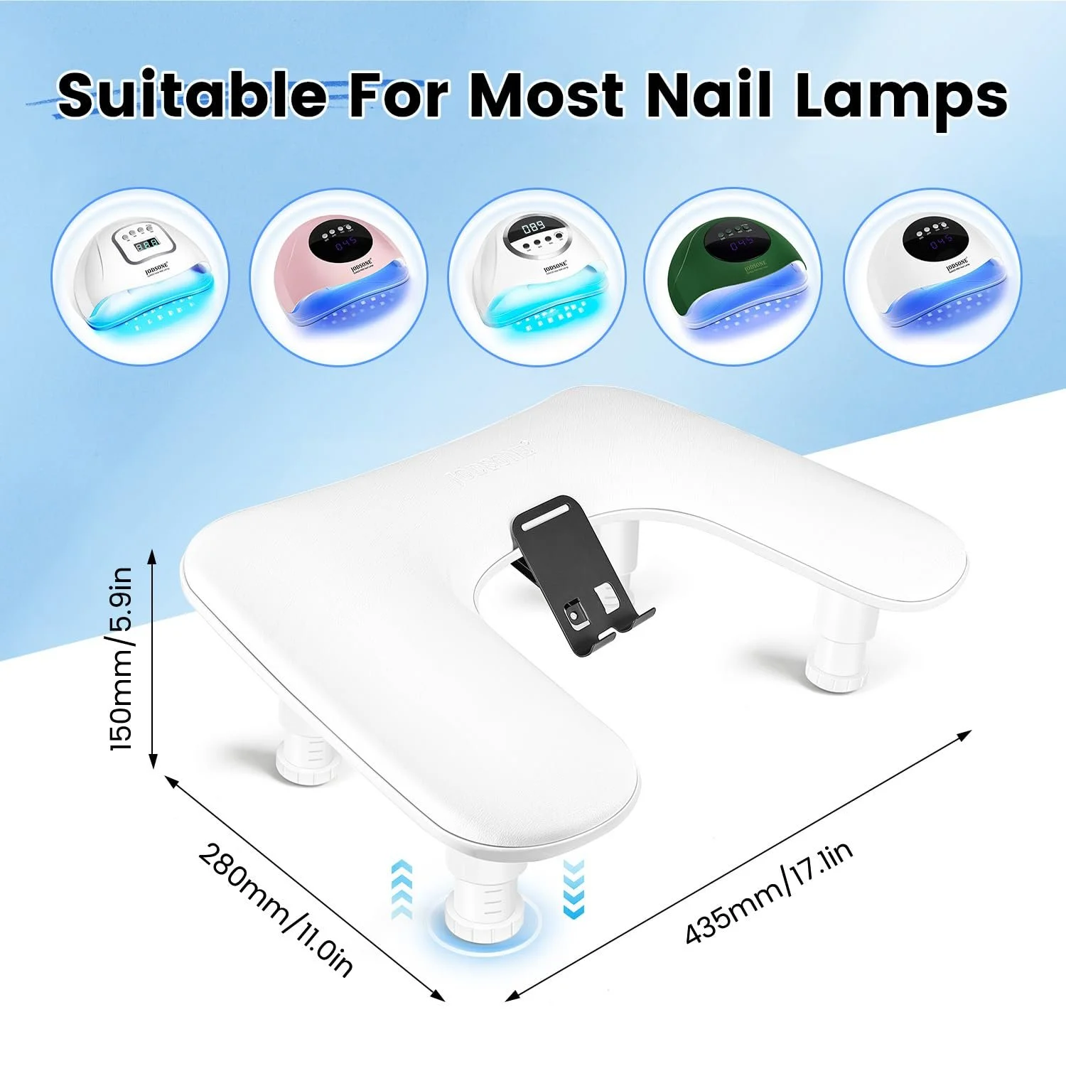 U-подібна підставка для рук майстра манікюру JODSONE, тримач для телефону 360 градусів, фото №4