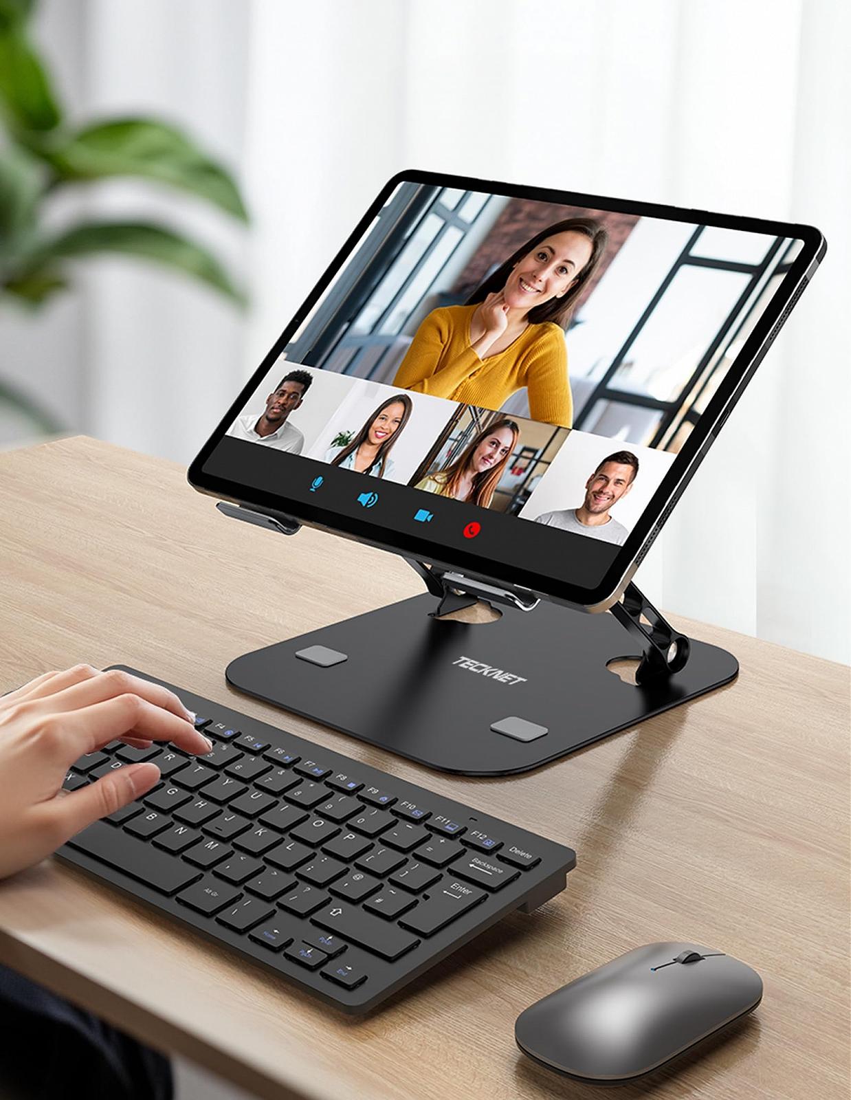 Подставка для ноутбука TECKNET Регулируемая по высоте и вращающаяся, Эргономичная подставка для ноутбука, Подставка для ноутбука Черный, фото №7 Подставка для ноутбука TECKNET Регулируемая по высоте и вращающаяся, Эргономичная подставка для ноутбука, Подставка для ноутбука Черный, фото №7