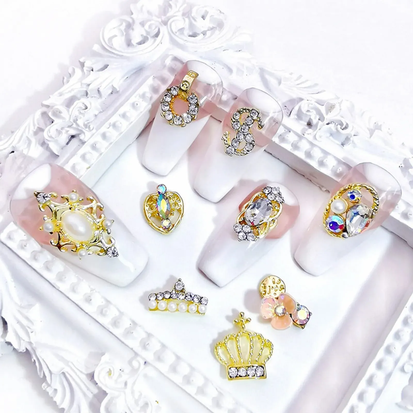 Стрази для нігтів Корона Долар Манікюр Сплав 3D Прикраси 2, фото №4