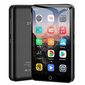 MP3-плеер ZAQE 80 ГБ WiFi и Bluetooth, 4-дюймовый сенсорный экран, Черный - Фото 1