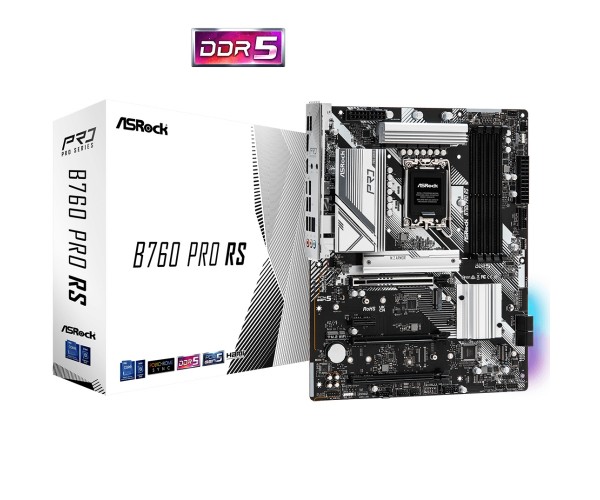 ASRock B760 PRO RS (1700/B760, 4*DDR5, 3xPCIex16 4xSATAІІІ 3xM.2, 2.5GLan, 7.1ch, ATX, фото №5 ASRock B760 PRO RS (1700/B760, 4*DDR5, 3xPCIex16 4xSATAІІІ 3xM.2, 2.5GLan, 7.1ch, ATX, фото №5