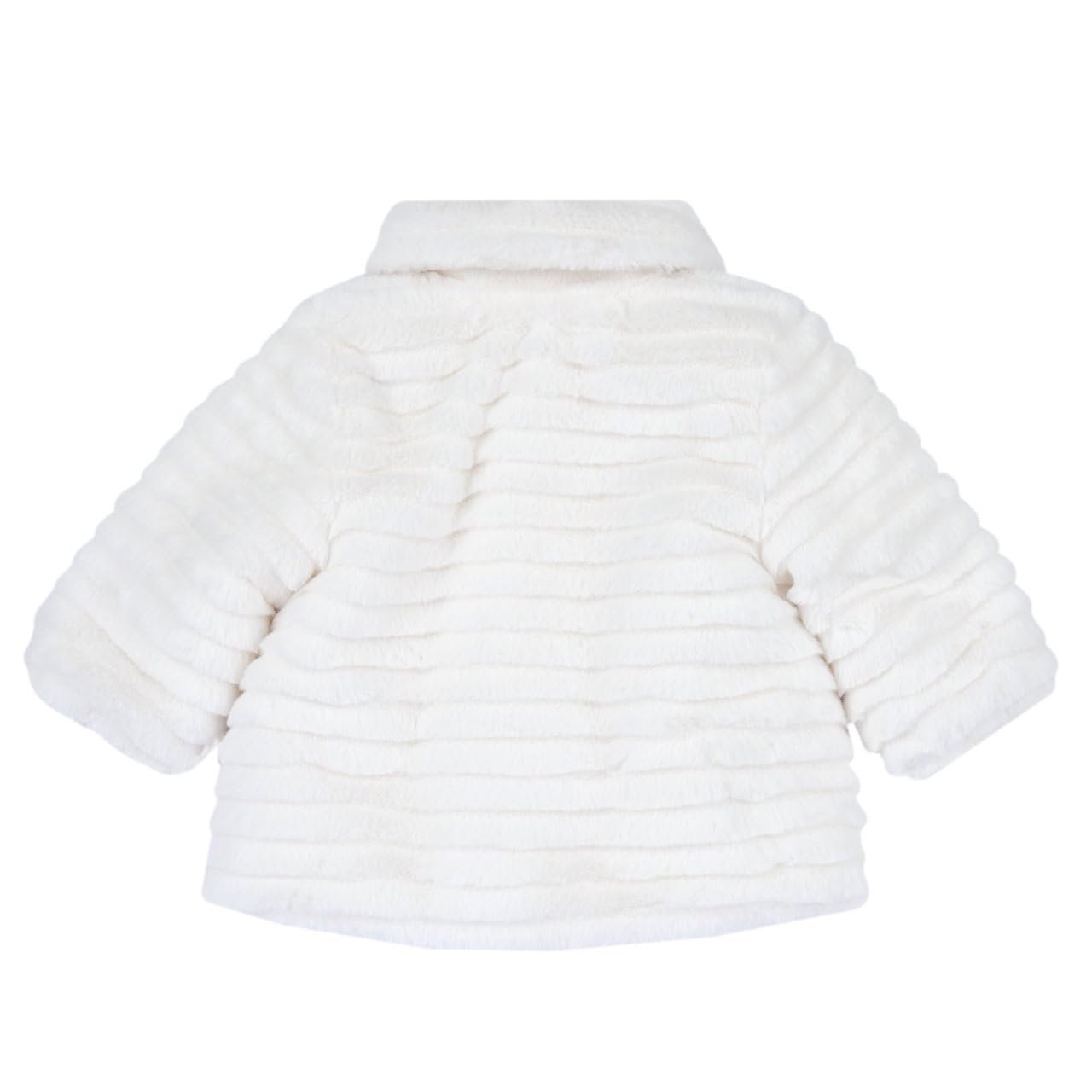 Куртка Chicco для дівчат, утеплена, зі штучним хутром (18 місяців, біла) Білий, 86, Білий, фото №2