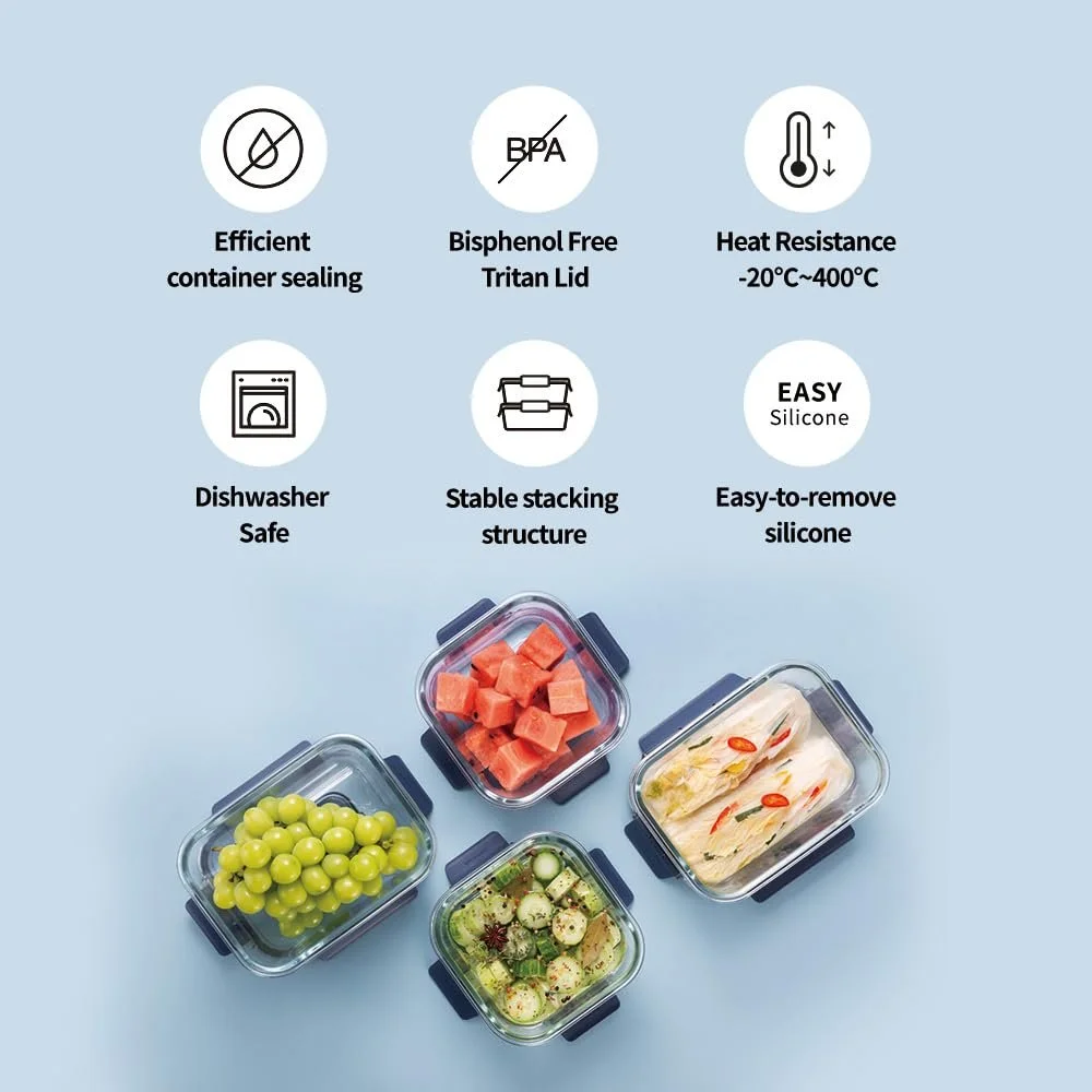Контейнер для зберігання їжі Lock & Lock TOP Class скляний з пластиковою кришкою BPA-Free штабельований прямокутний 2 л, фото №5 Контейнер для зберігання їжі Lock & Lock TOP Class скляний з пластиковою кришкою BPA-Free штабельований прямокутний 2 л, фото №5