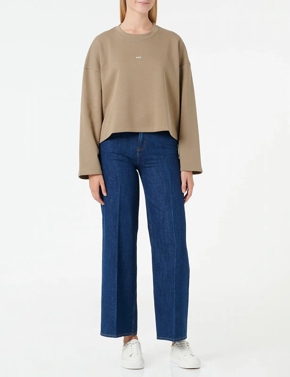 Женский свитшот JACK & JONES Jxabbie LS Wide Every Brush Crew Sn, фото №2 Женский свитшот JACK & JONES Jxabbie LS Wide Every Brush Crew Sn, фото №2