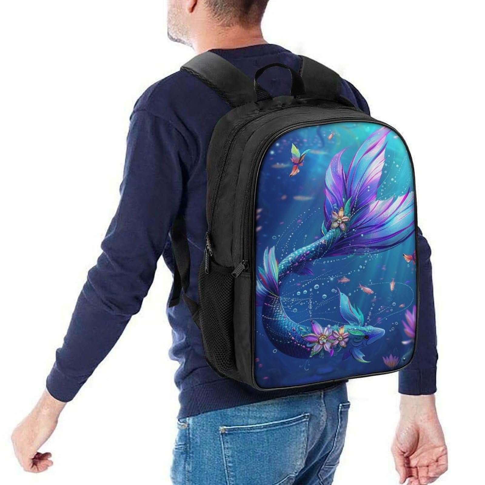 Рюкзак RSIUUODNF Fish 3D Детский Большой 40x28x16см, фото №5
