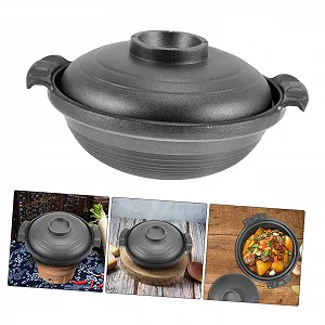 Кастрюля-жаровня VALICLUD керамическая многофункциональная с двойными ручками антипригарная synthetic.ua - Фото 1