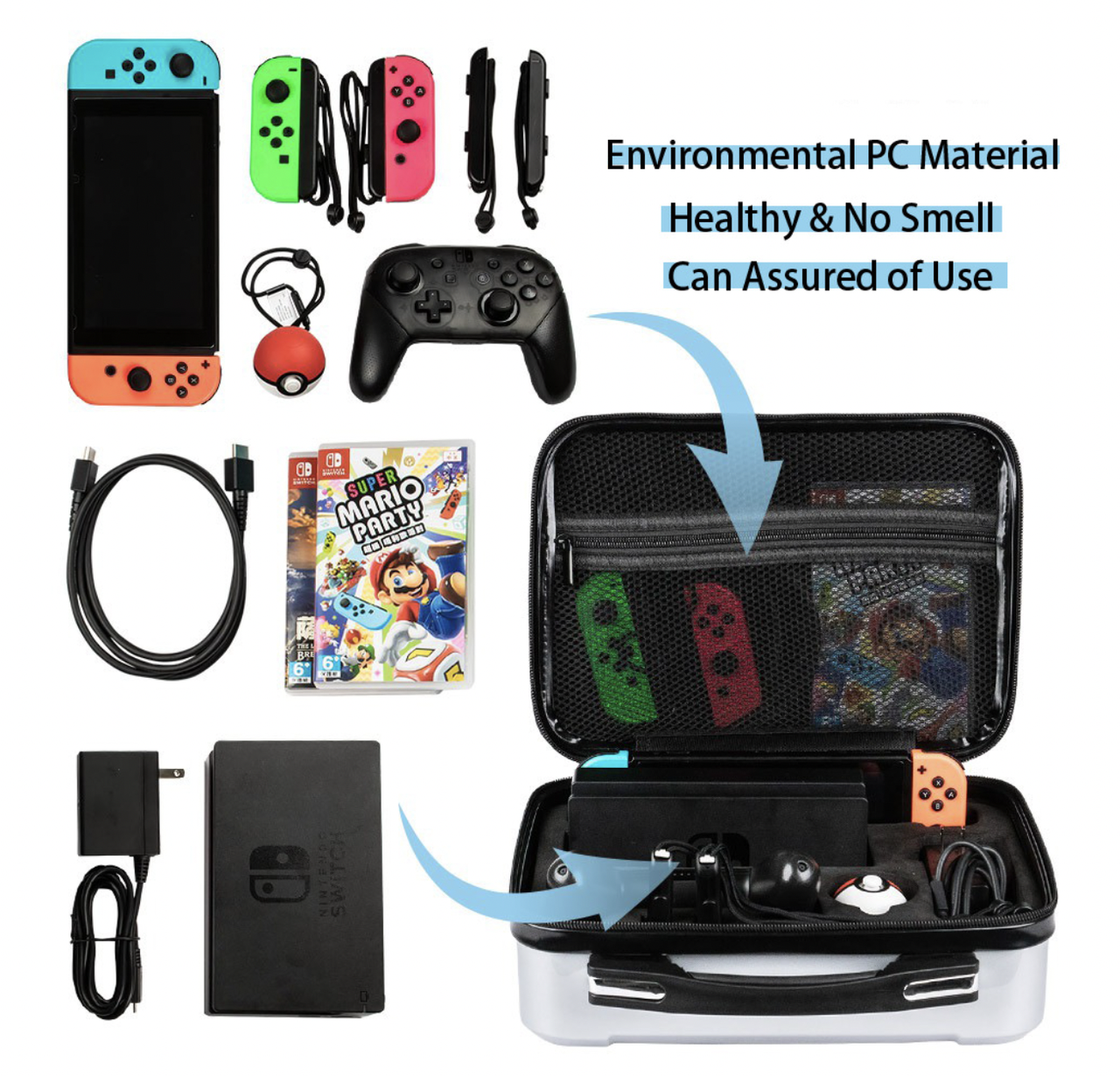 Жорсткий Travel кейс для Nintendo Switch / OLED, фото №6 Жорсткий Travel кейс для Nintendo Switch / OLED, фото №6