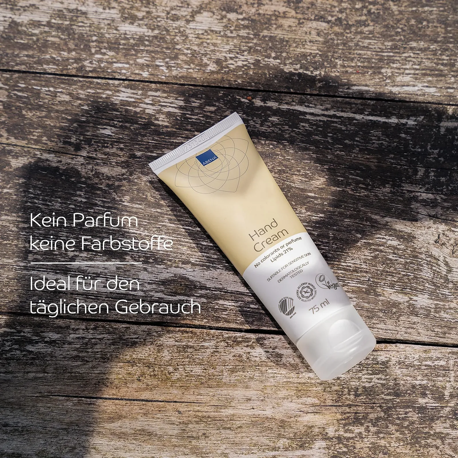 Крем для рук ABENA 75 мл, Швидкопоглинаючий та живильний догляд для рук, фото №3