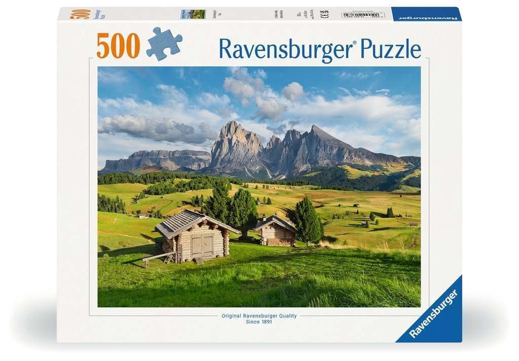 Пазл Ravensburger Dolomite Idyll of Siusi 12001383 500 элементов, фото №1