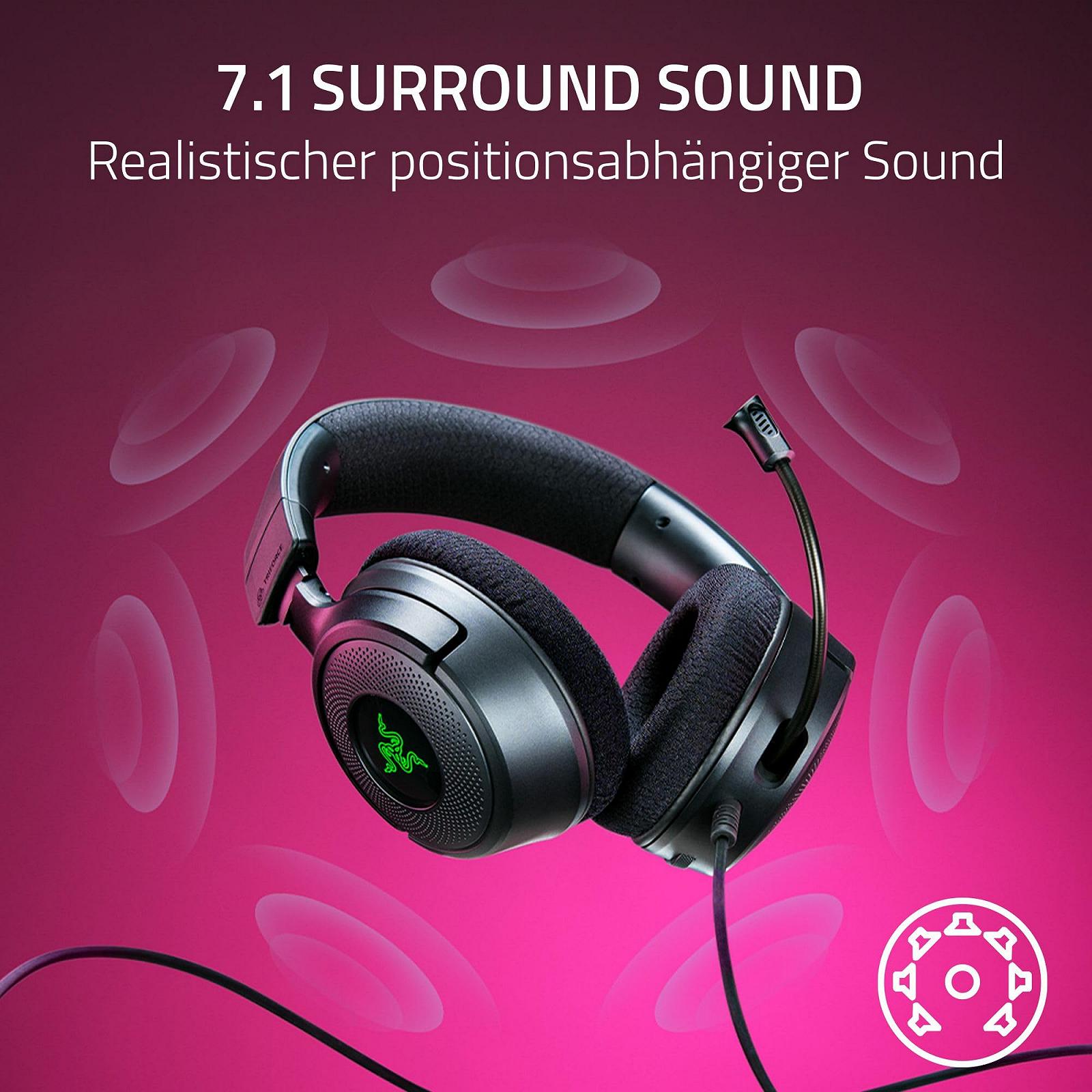 Наушники Razer Kraken V4 X Черный, фото №4