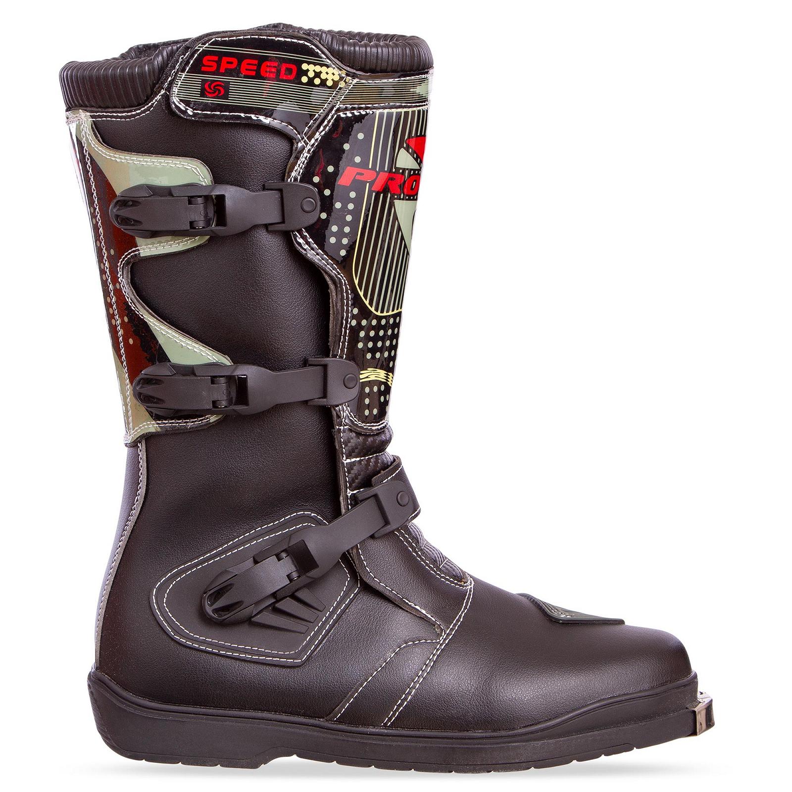 Мотоботы высокие PRO-BIKER M-6823 р-р 45 Черный PT1375, фото №1