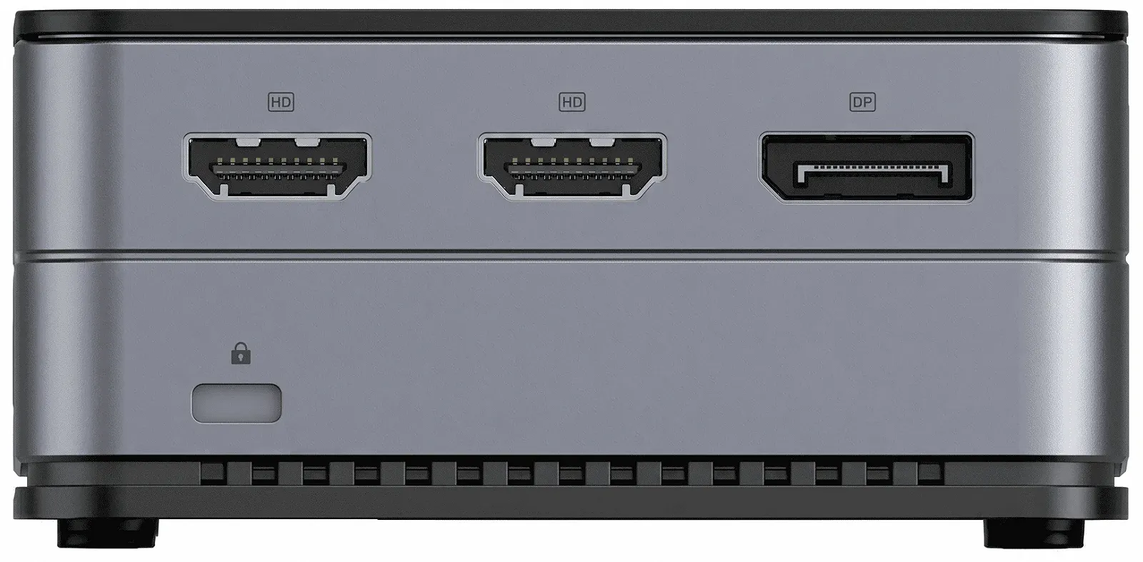 Міні ПК GMKtec Nucbox G2 Plus / Intel N150 / RAM 12GB / SSD 512GB / 2 x HDMI / 2 x LAN / Wi-Fi 6 / Bluetooth 5.2 / Windows 11 / Сірий, фото №3