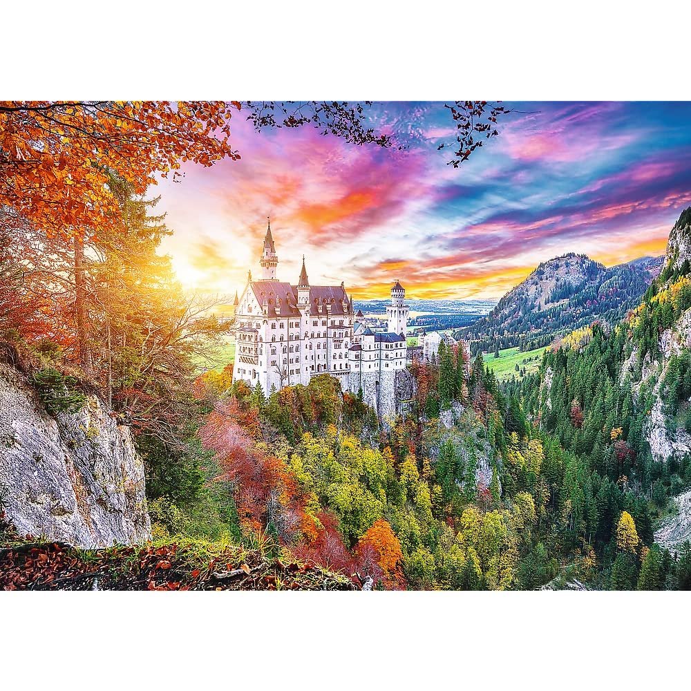 Пазли Trefl View of Neuschwanstein Castle, Germany 500 елементів, фото №2