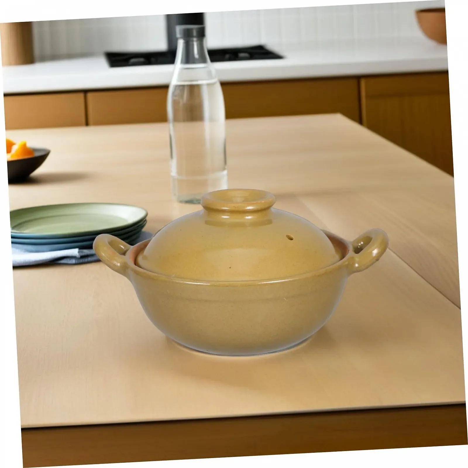 Кастрюля VALICLUD глиняная с одной ручкой термостойкая, фото №6