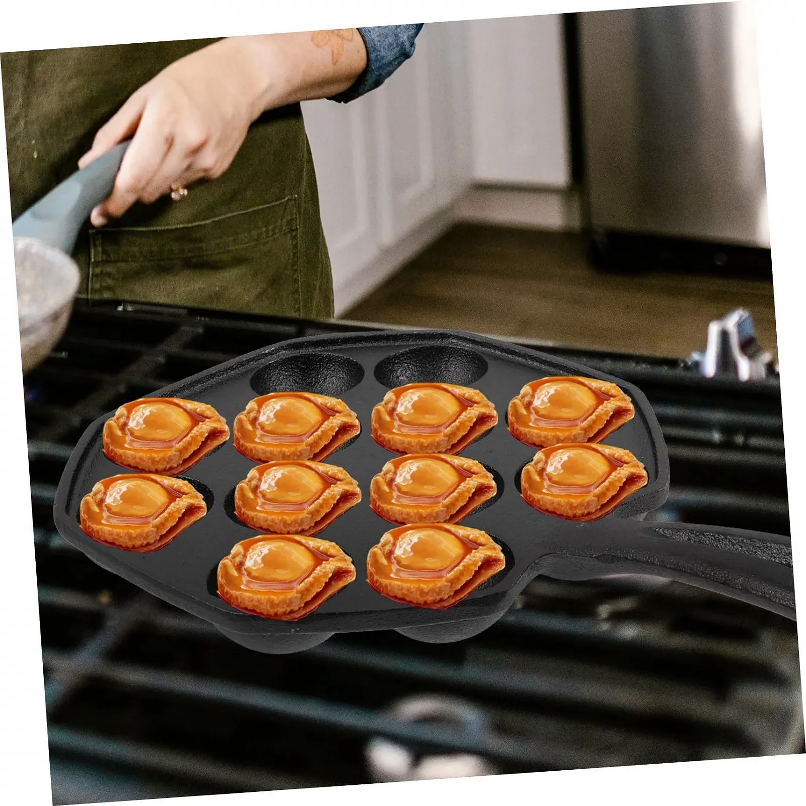 Форма для запікання равликів VALICLUD чавунна на 12 лунок термостійка, фото №4