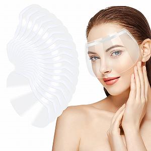 Набір Visor Transparent Face Protection Непромокальні для нарощування вій мікроблейдингу перманентного макіяжу захист в душі для салону після процедури на повіках - Фото 1
