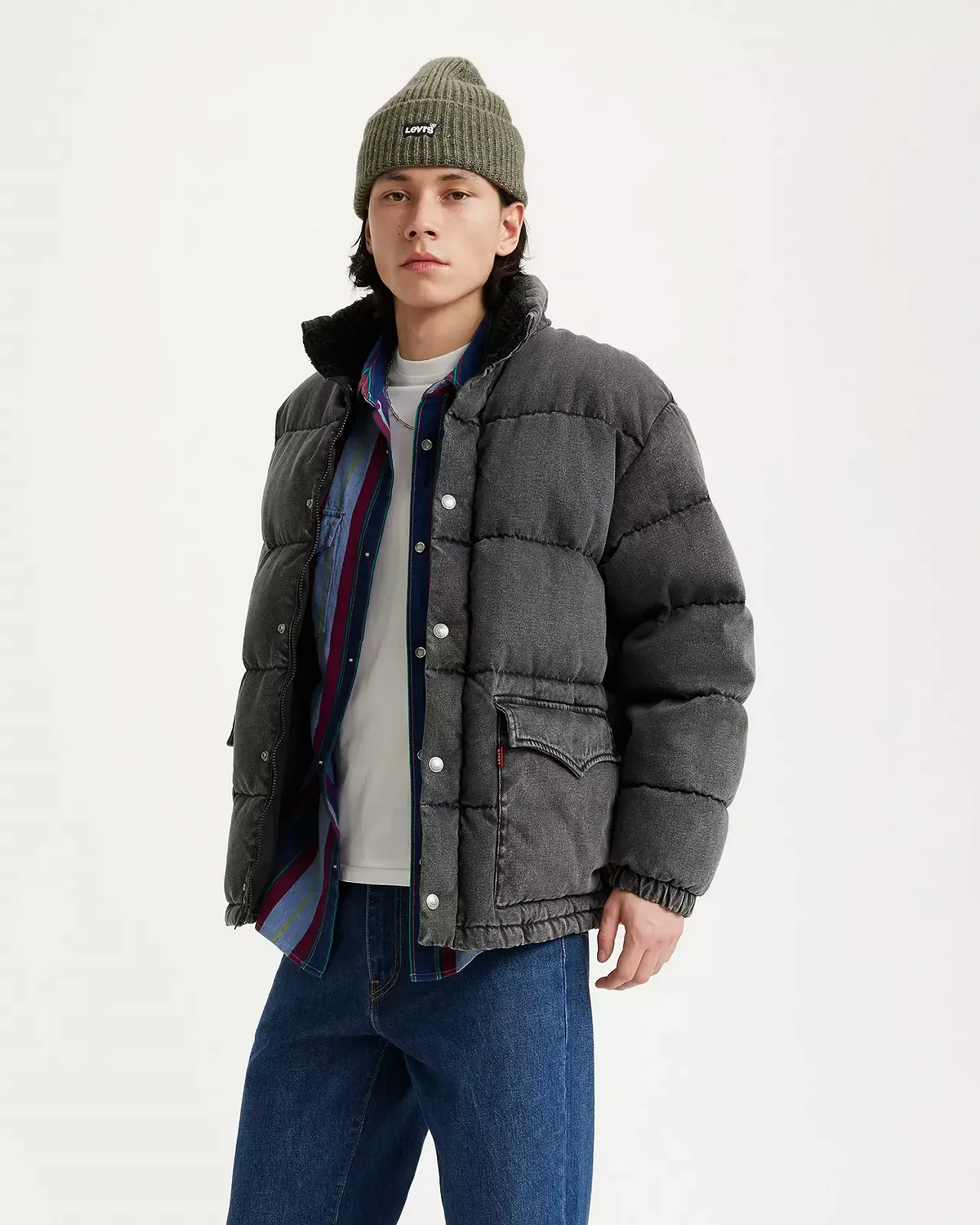 Мужская куртка Levis - Western Super Puffer Eclipse Puffer  - XL, фото №1