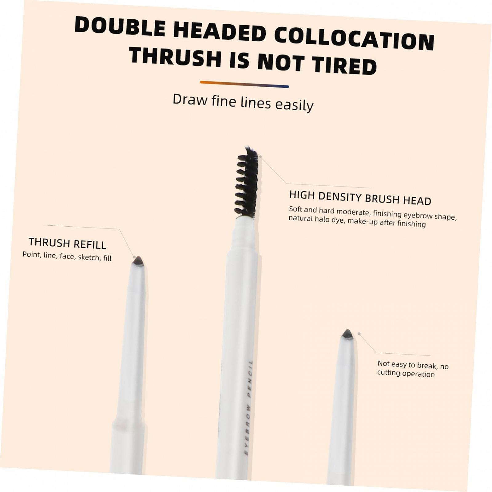 Набір Minkissy Double-Headed Waterproof Eyebrow Pencils Grey 2 шт., фото №5