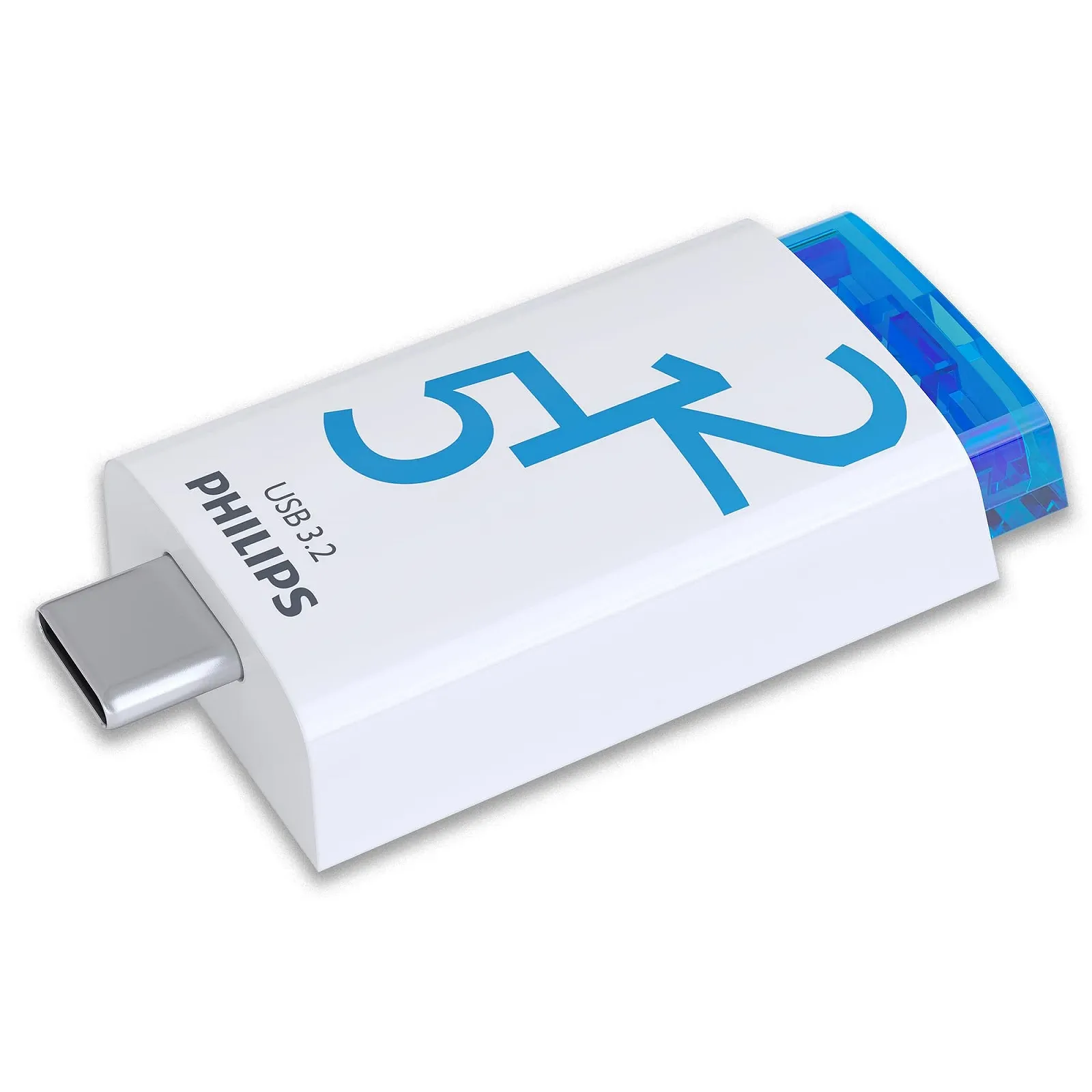 USB-флеш-накопичувач Philips Click Edition 512GB USB-C USB 3.2 Gen 1 White/Blue, фото №1 USB-флеш-накопичувач Philips Click Edition 512GB USB-C USB 3.2 Gen 1 White/Blue, фото №1