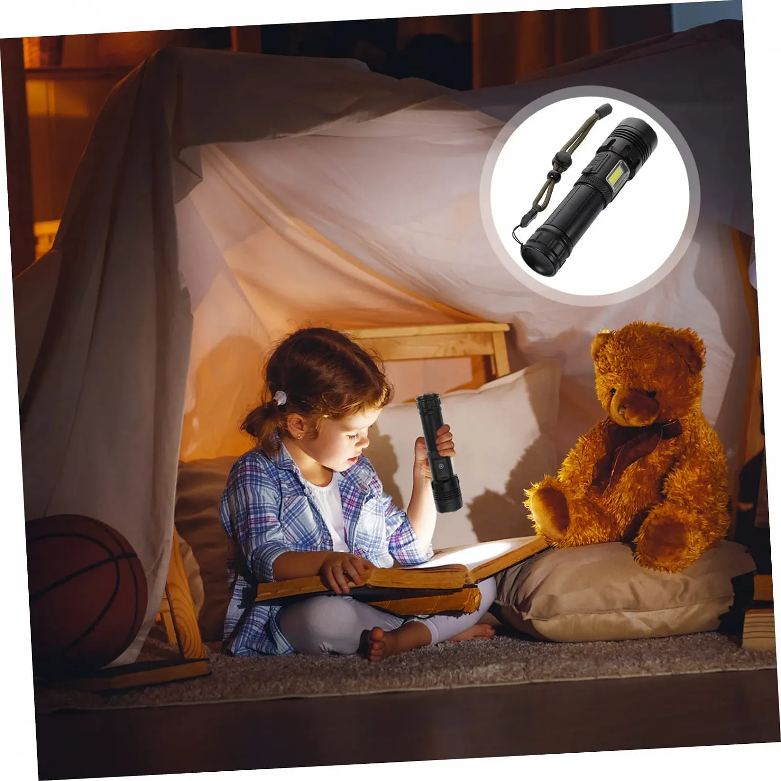 Фонарик Sosoport 1 Set Водонепроницаемый Алюминиевый сплав Черный, фото №8