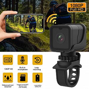 Екшн-камера Annadue 1080P Ultra HD, спортивна камера з широким кутом 120°, водонепроникна велосипедна камера synthetic.ua - Фото 1