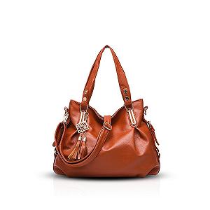 Сумка Nicole&Doris, жіноча, класична, повсякденна, модна, м'яка, портативна, на плече, месенджер, коричнева - Фото 1