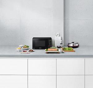 Комбінована мікрохвильова піч Panasonic 1000 W з грилем та пароваркою 23 L Pizza Pan synthetic.ua - Фото 1