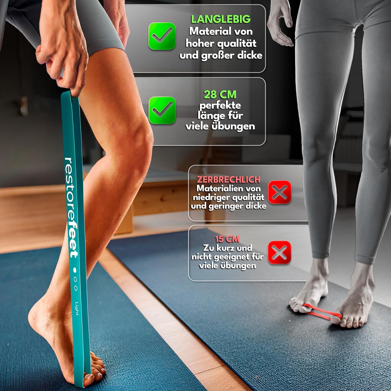 Пов'язка для корекції Hallux Valgus 3 еластичні стрічки опору (28 см) для вирівнювання великого пальця ноги Ортопедична, фото №5 Пов'язка для корекції Hallux Valgus 3 еластичні стрічки опору (28 см) для вирівнювання великого пальця ноги Ортопедична, фото №5