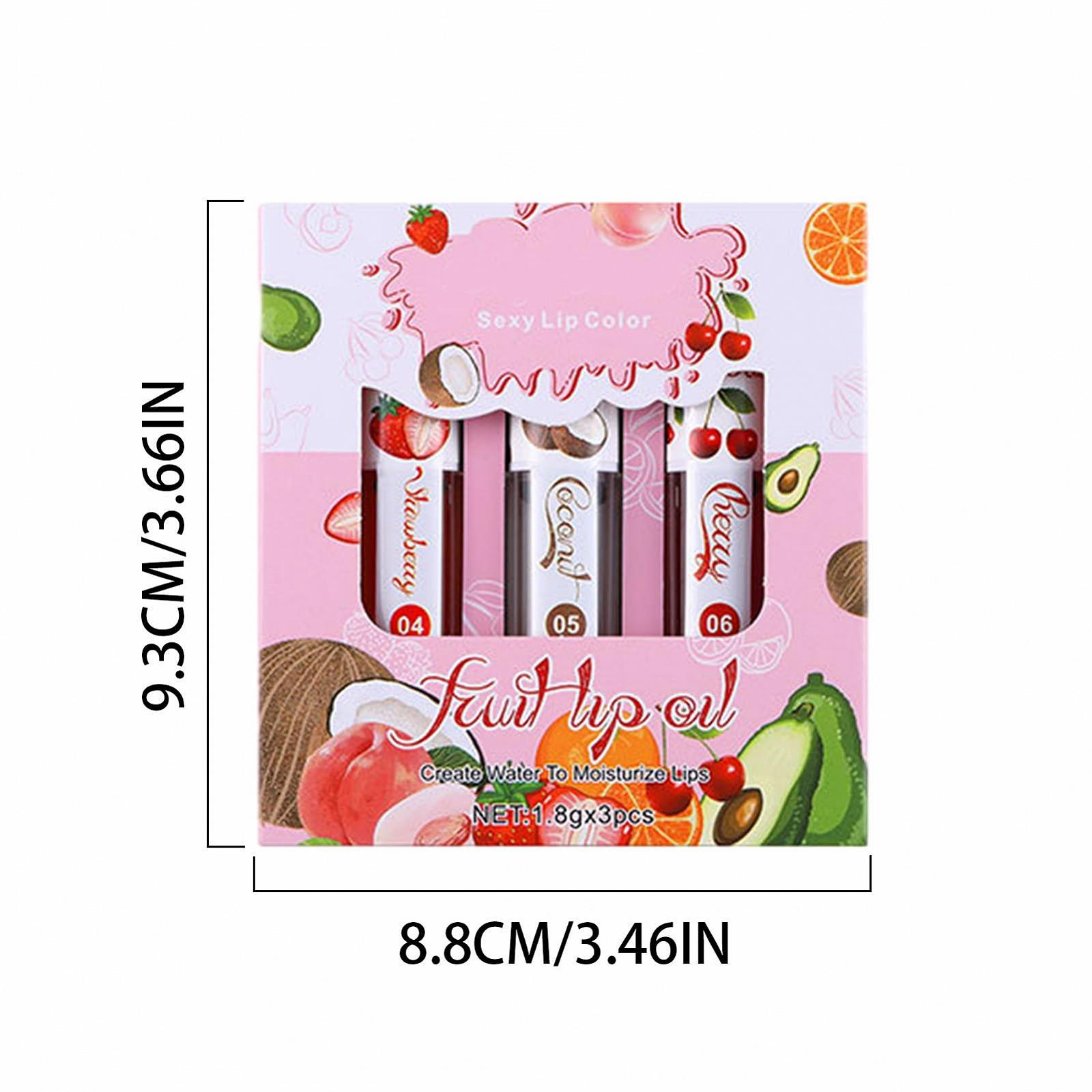 Масло для увеличения губ - Блеск для губ с изменяющимся цветом - Увлажняющее и питательное масло-блеск для губ, набор из 3 фруктовых масел для губ с оттенком, долговременный, фото №5 Масло для увеличения губ - Блеск для губ с изменяющимся цветом - Увлажняющее и питательное масло-блеск для губ, набор из 3 фруктовых масел для губ с оттенком, долговременный, фото №5