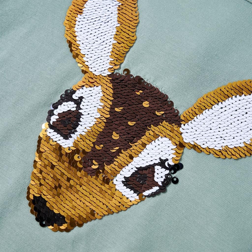 Кофта з довгими рукавами vidaXL Дитяча Футболка, м'ятно-зелений, фото №5