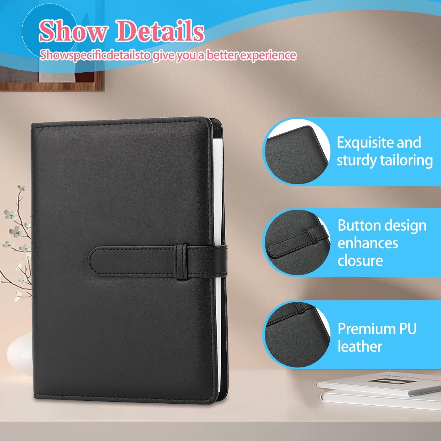 Фотоальбом для Polaroid / Instax Mini 256 карманов PU Leather Black, фото №4