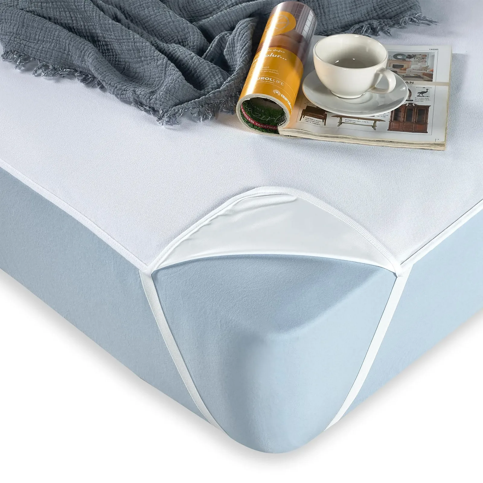 Наматрасник STUDIO 180 x 200 см Водонепроницаемый, фото №4