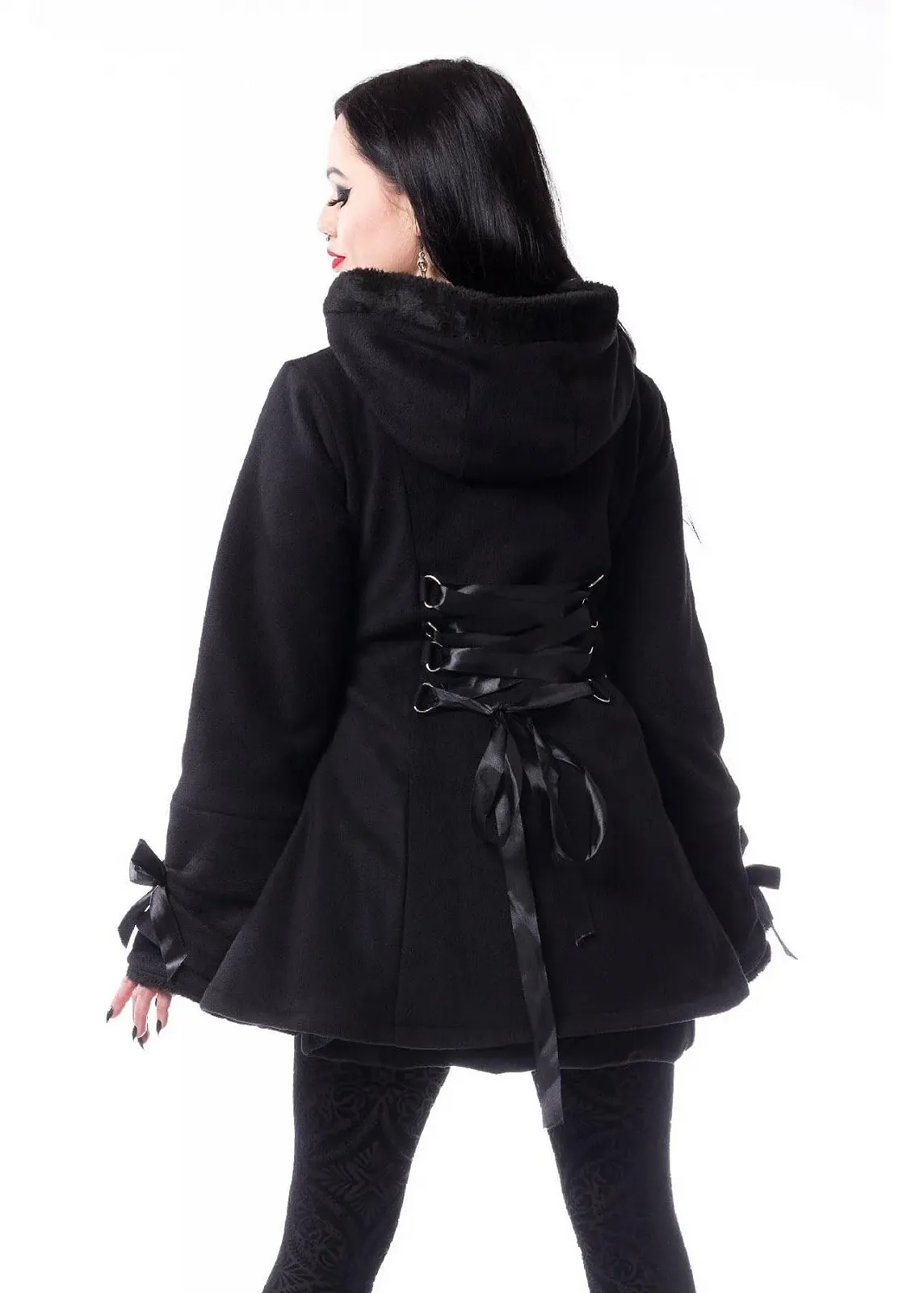 Пальто Poizen Industries Alison Женское короткое Чёрный Industrial, фото №2