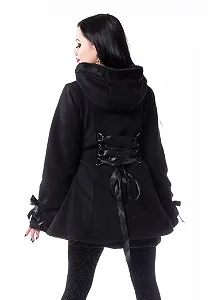 Пальто Poizen Industries Alison Жіноче коротке Чорний Industrial synthetic.ua - Фото 1