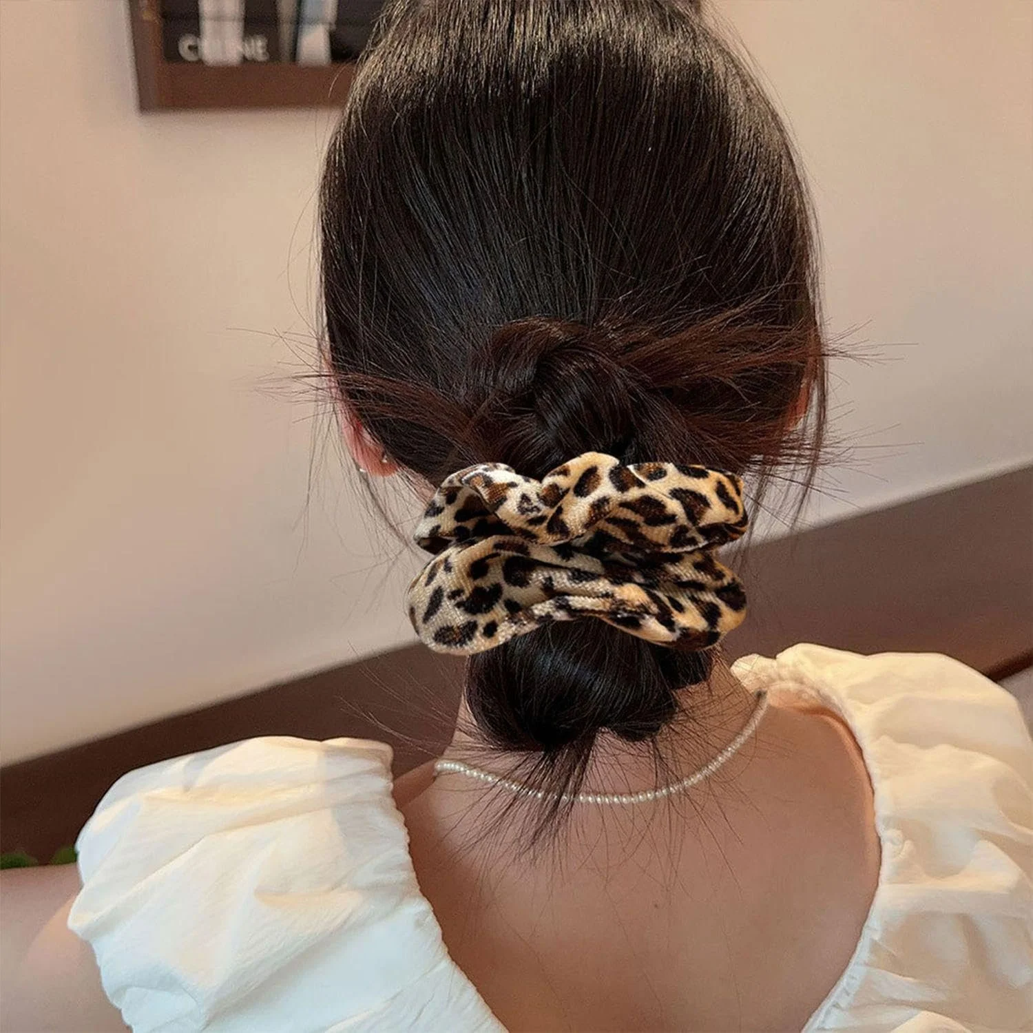 Резинка для волосся Леопардовий принт 10 шт, фото №4
