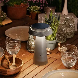 Настільна лампа esotec Sissi 23 Solar Плавне регулювання яскравості Li-Ion USB-C 23 см synthetic.ua - Фото 1